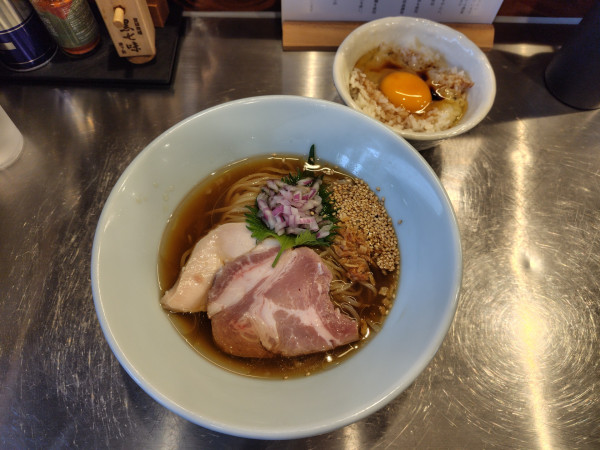 「冷製煮干しらぁ麺1000円（期間数量限定）」@麺しかのの写真