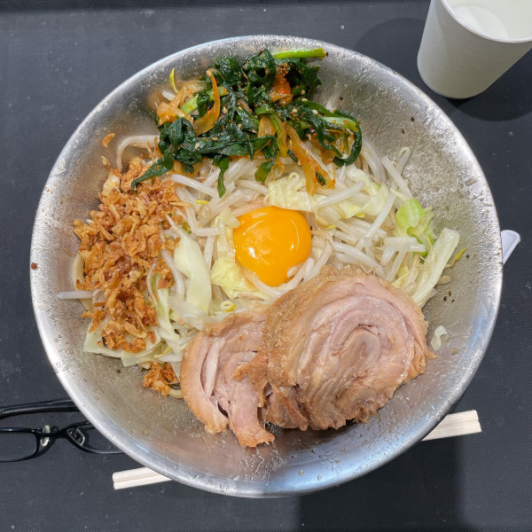 「汁なし（ぶた2枚）麺1/3」@#Ramen045の写真