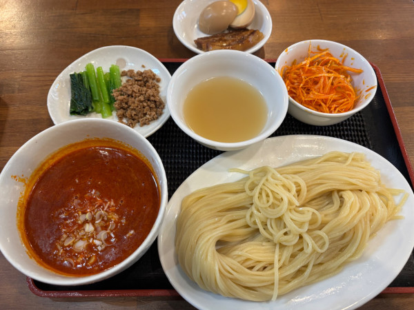 「ネギ担々つけ麺 中盛➕特製」@らぁめん こうの写真