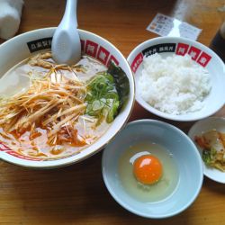 塩ネギラーメン+讃岐コーチンTKG¥1050-（▲50）
