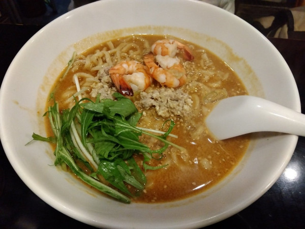 「海老味噌担々麺」@濃厚担々麺・らーめんつけめん 仁の写真