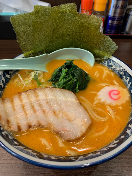 「濃厚豚骨ラーメン味噌(並)」@麺屋 武士道 篠崎店の写真