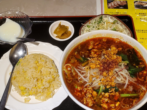 「麻辣刀削面セット」@百味鮮の写真