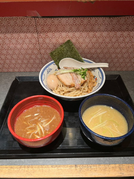 「2種つけ麺　中盛り」@つけ麺や 武双の写真