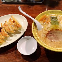 味付玉子麺(細麺)＋特製江川亭餃子