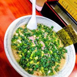 中華そば　美味しいネギ