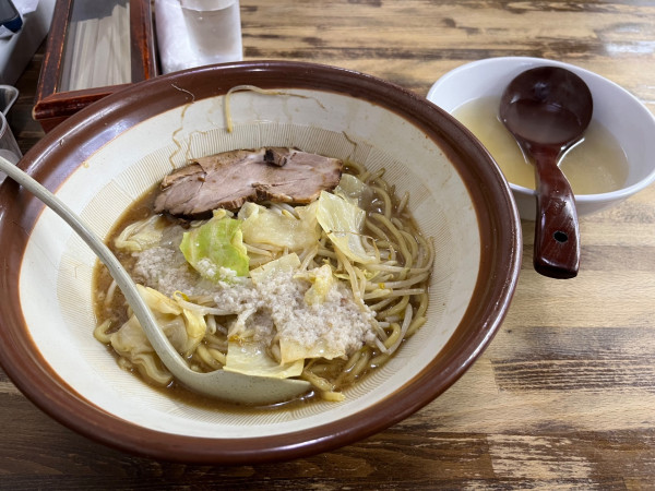 「特製味噌ラーメン(ダブル盛り)」@ラーメン 東横 笹口店の写真