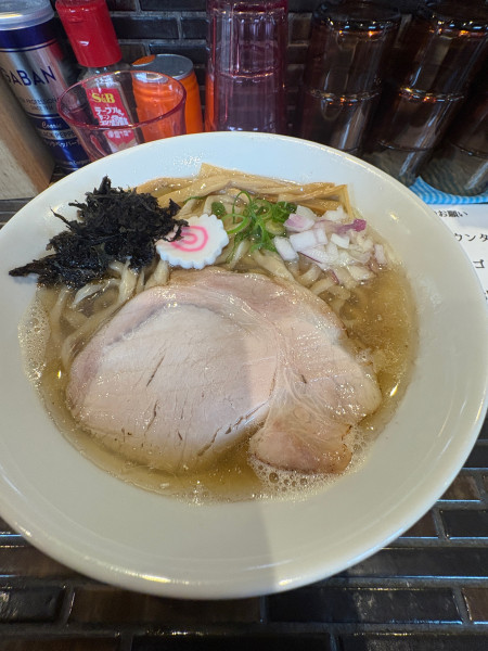 「手揉み煮干し 太麺 980円」@noodles kitchen GUNNERS 新丸子店の写真