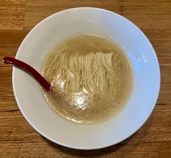 「かけらぁ麺(塩)　500円」@らぁ麺行田屋の写真
