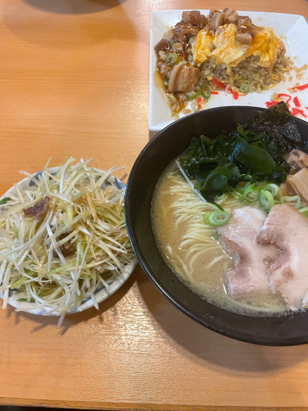 「ネギラーメン　あんかけチャーハン」@プレミアラーメンショップ久松 山倉坂下2号店の写真