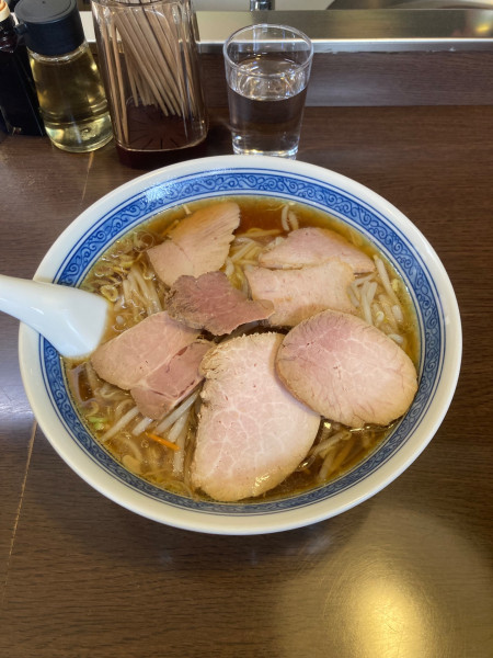 「もやしそば大盛追加焼豚」@はつねの写真