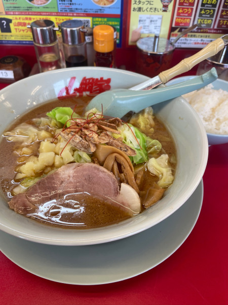 「限定、カレーとんこつラーメン」@ラーメン山岡家 松戸北小金店の写真