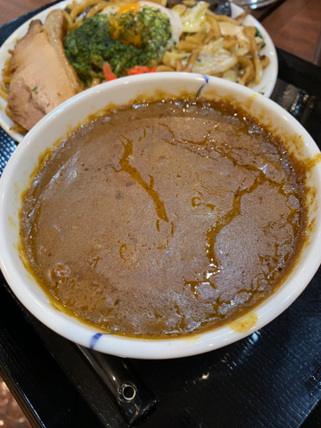「カレー焼き麺」@焼きそば道有楽の写真
