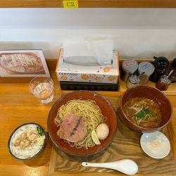 昆布水の味噌つけ麺