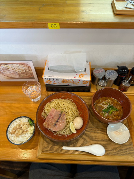 「昆布水の味噌つけ麺」@柿田川ひばり 富士店の写真