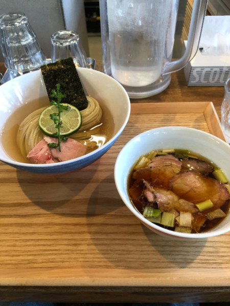 「昆布水つけ麺醤油大」@YOKOKURA STOREHOUSEの写真