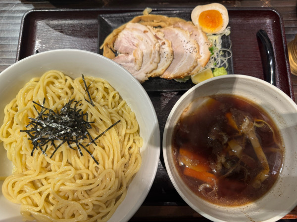 「醤油豚バラチャーシューつけ麺」@老麺魂の写真
