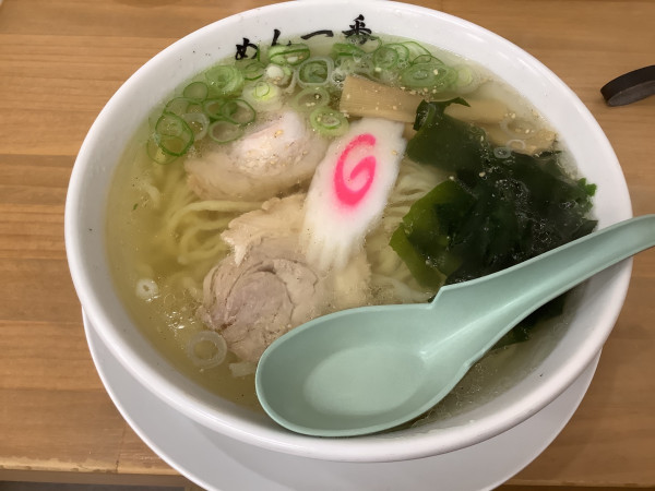 「塩ラーメン　850円」@めん一番の写真