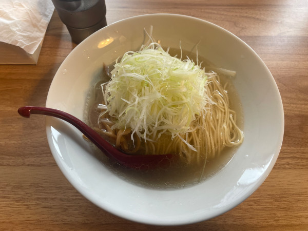 「ネギらぁ麺（塩）麺大盛」@らぁ麺行田屋の写真