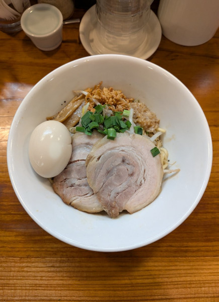 「汁なしスタミナまぜそば」@アメノオトの写真