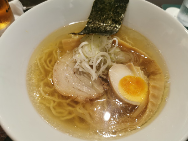 「タマシャモ塩」@やまむろラーメンの写真