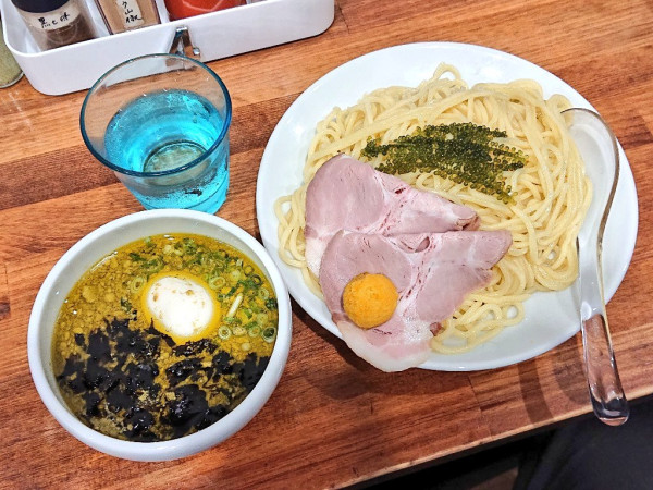 「特製牡蠣塩つけ麺＋ゆずペースト」@無冠 阿佐ヶ谷の写真
