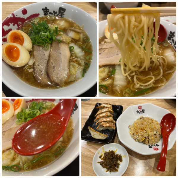 「煮玉子鶏じゃんラーメン 980円 半炒飯餃子セット 630円」@ラーメンまこと屋 新所沢店の写真