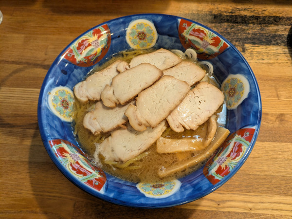 「めんばりチャーシュー（大盛り）」@天鳳の写真
