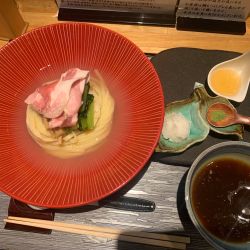 ポルチーニ牡蠣醤油つけ麺