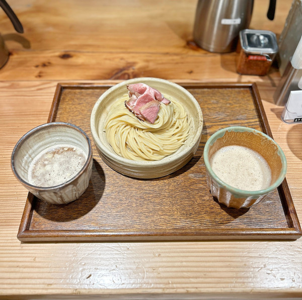 「つけ汁2種つけめん」@あいだやの写真