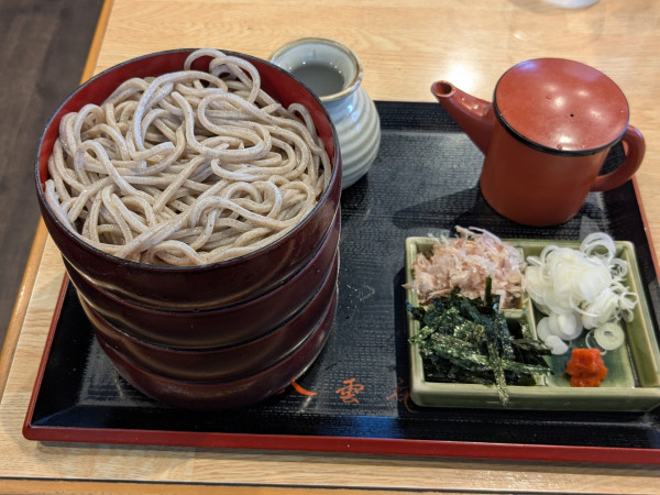 「割子（わりご）そば 4段（￥1000+300）」@割子そば 八雲庵の写真