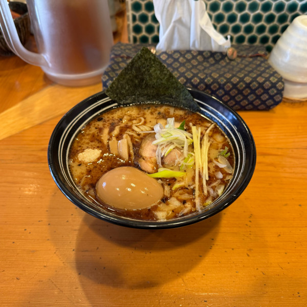 「鮮魚かつお麺+味玉」@鮮魚鶏出汁麺 沢むらの写真