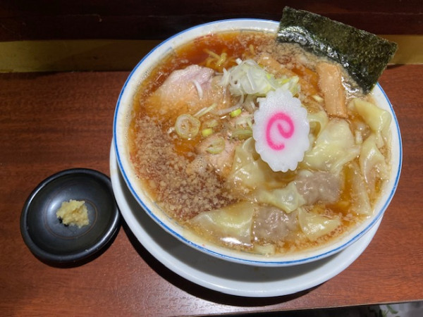 「ワンタン麵」@大井町立食い中華蕎麦 いりこ屋の写真