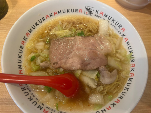 「おいしいラーメン、中盛、カタメン」@どうとんぼり神座 東京ドームシティ店の写真
