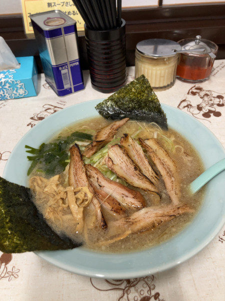 「ネギ豚トロチャーシューメン　1350円」@ラーメンショップ幸手 金田亭の写真
