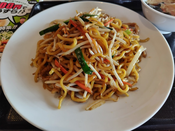 「豚肉焼きそば　※スープ付き　※クーポンで５００円」@中華料理 龍幸亭の写真