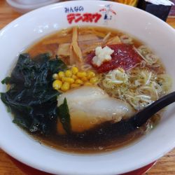 ラーメン　＋特製豆板醤＆おろしニンニク：無料