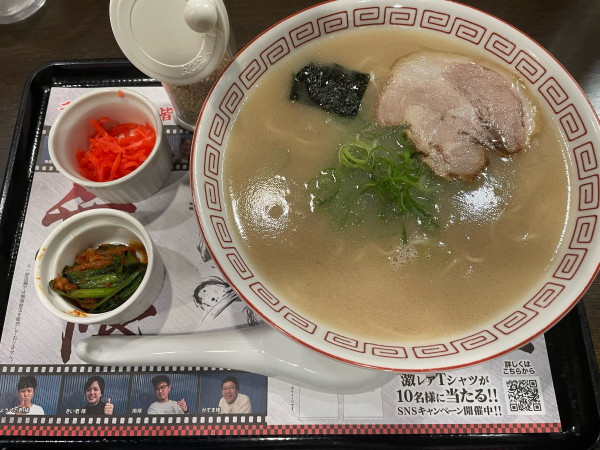 「博多らーめん健太(2nd)¥860 替玉￥160」@らあめん花月嵐 武蔵新田店の写真