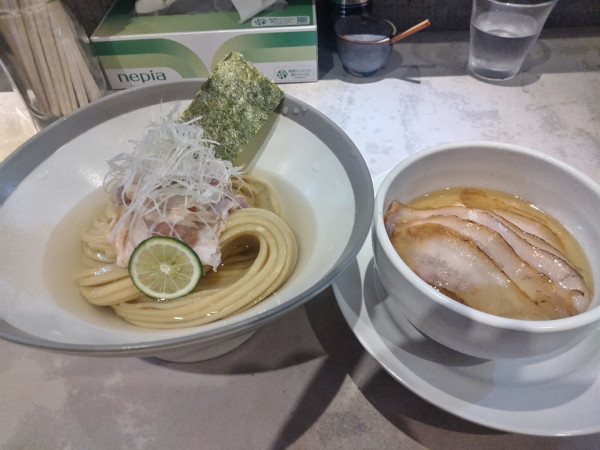 「昆布水つけ麺 塩、肉増し」@5094の写真