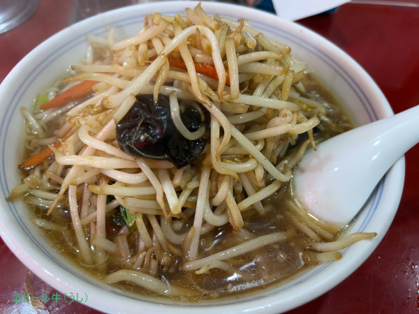 「もやしラーメン餃子セット(1250円)」@喜久の写真