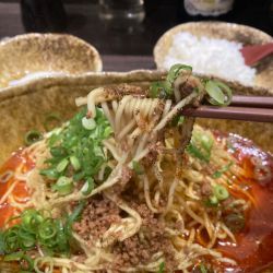 汁なし担々麺4辛650 温玉60 ミニライス40