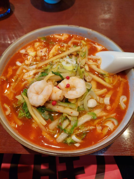 「サンラーこしょう麺＋ライス」@胡椒饅頭 PAOPAOの写真