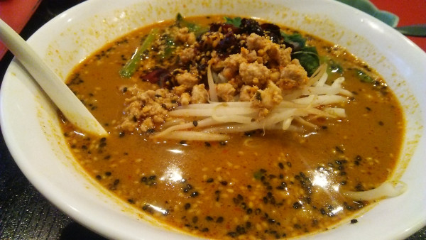 「四川ゴマ辛味タンタン麺セット 1050円」@永利 池袋西口店の写真