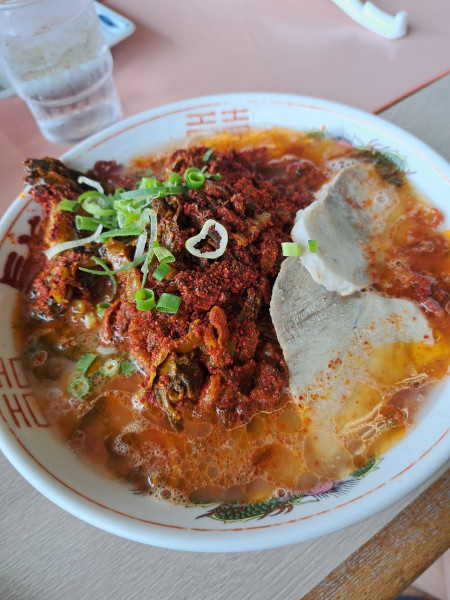 「高菜ラーメン　激辛」@長浜ラーメン長浜一番の写真