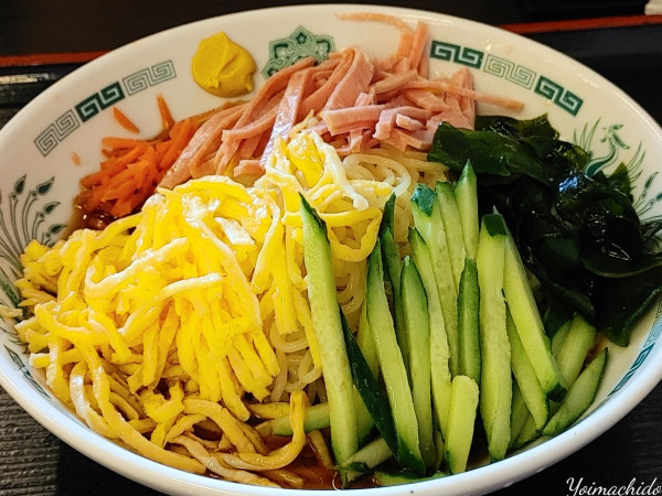 「黒酢しょうゆ冷し麺（650円）」@日高屋 南越谷店の写真