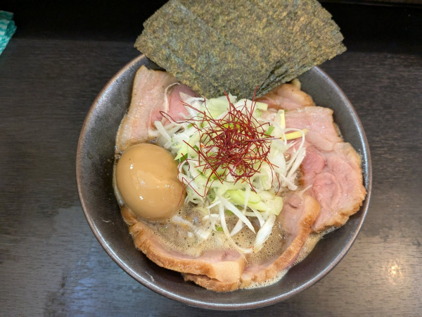 「特製焼きあごらーめん1300円麺大盛150円」@麺屋なにがしの写真