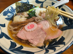 「ワンタン麺(1,100)」@手打ち中華そば 竹の助の写真