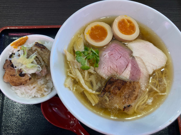 「味玉入りAセット」@麺屋ふくの写真