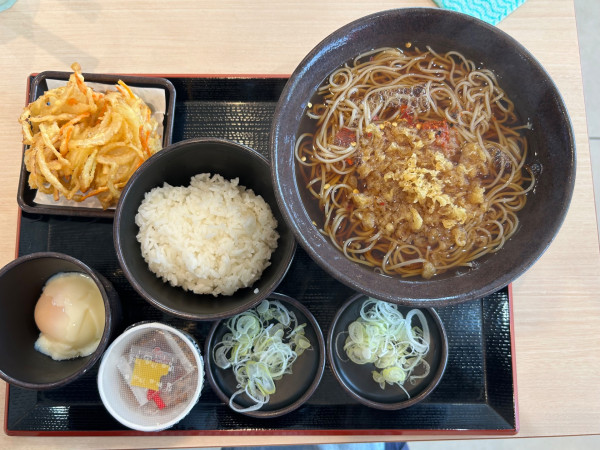 「朝そば納豆(500¥)」@ゆで太郎 ひたちなか高場店の写真