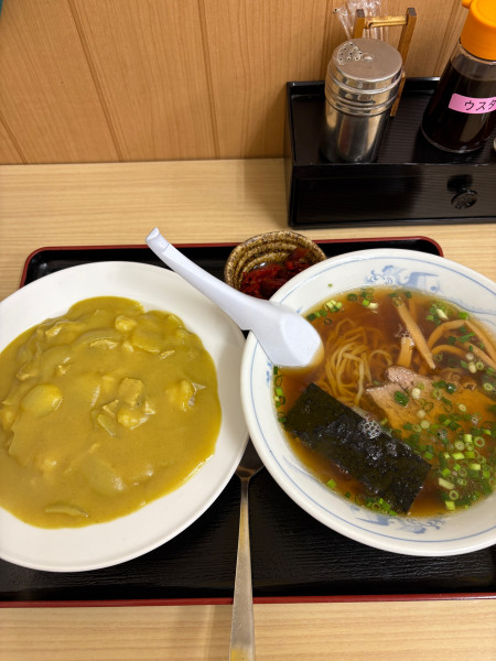 「カレーミニラーメンセット」@松島軒の写真
